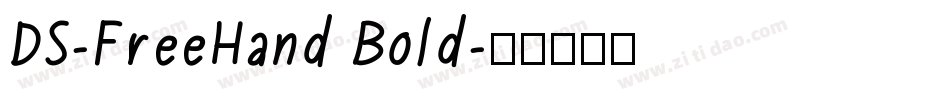 DS-FreeHand Bold字体转换